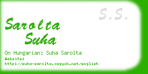 sarolta suha business card